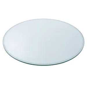 37" Round Clear Glass Table Tops