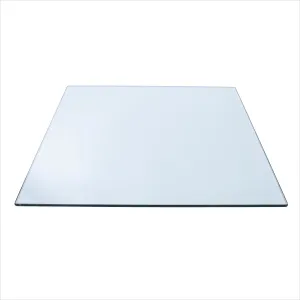 60" Square Clear Glass Table Tops