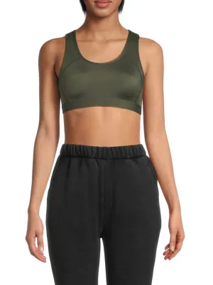 Balenciaga Sports Sports Bra, Khaki