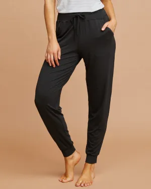 Bamboo Post Pregnancy Lounge Pants - Black