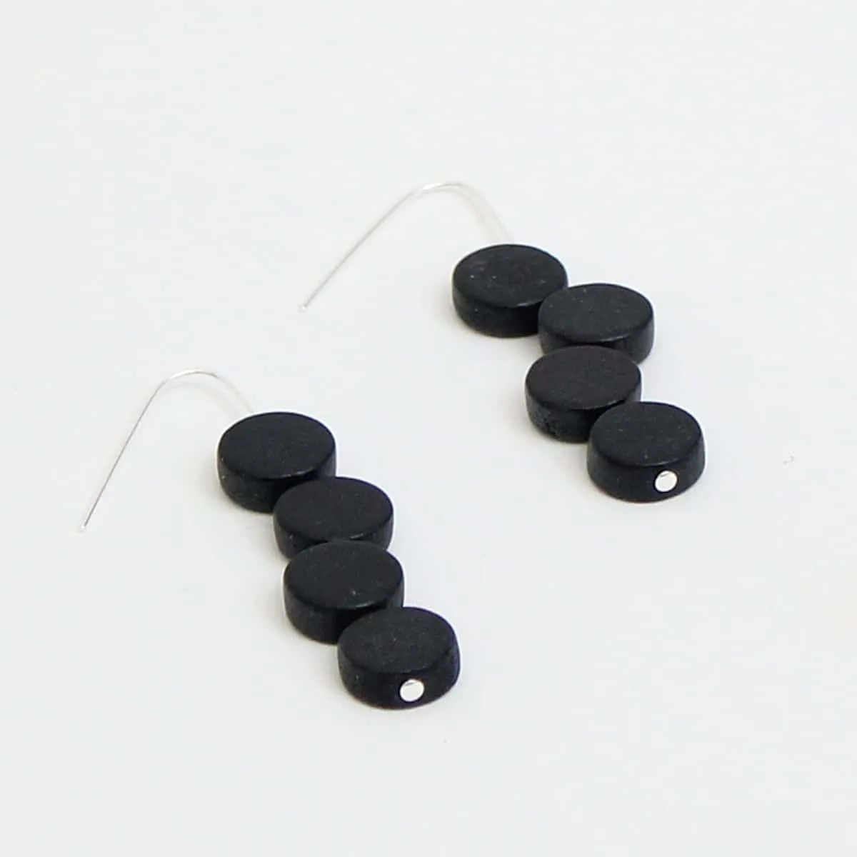 Black Eva Dangle Earrings