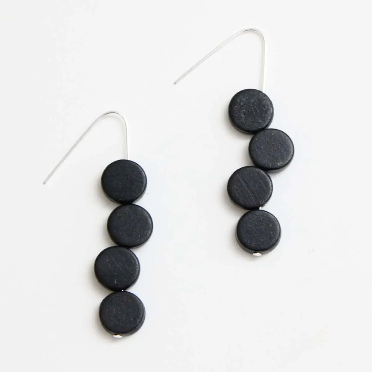 Black Eva Dangle Earrings