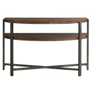 Breckinridge - Demilune Sofa Table - Dark Brown