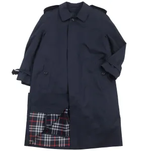 Burberry Vintage Check Lining Coat Navy M