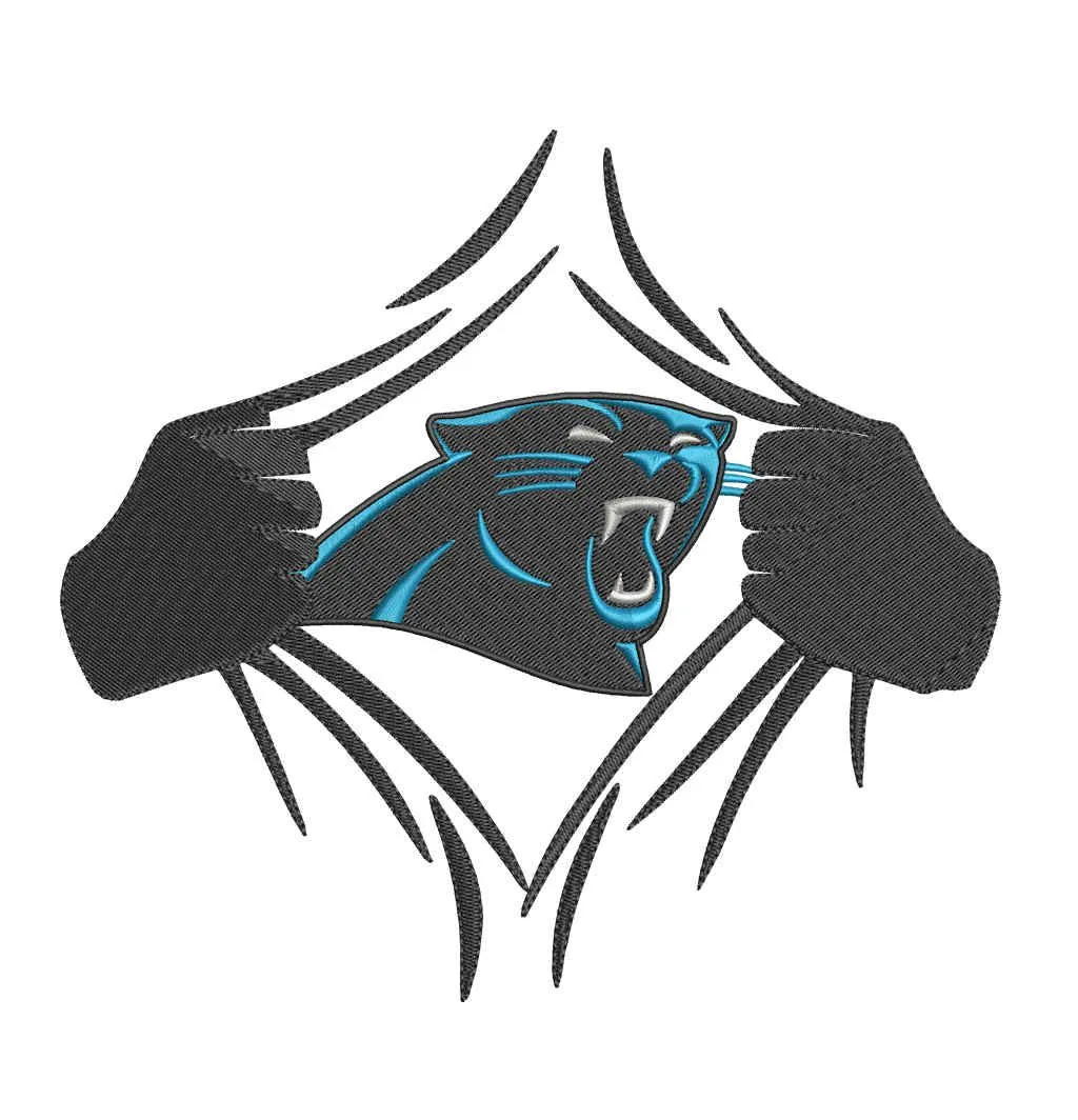 Carolina Panthers - Pack of 6 Designs - Embroidery Design