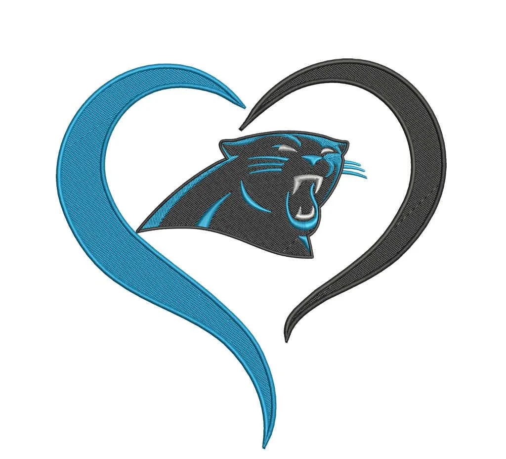 Carolina Panthers - Pack of 6 Designs - Embroidery Design