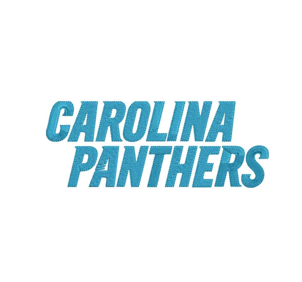 Carolina Panthers - Pack of 6 Designs - Embroidery Design