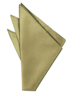 Champagne Solid Twill Pocket Square