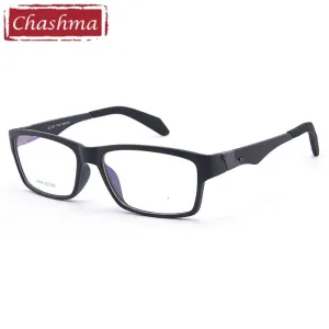 Chashma Men's Full Rim Square Tr 90 Titanium Sport Eyeglasses 8206