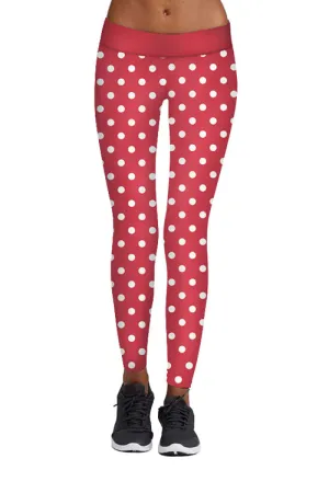 Christmas Dot Print Sports Pants