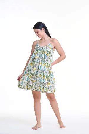 Cotton Nightie |  Lemon Floral