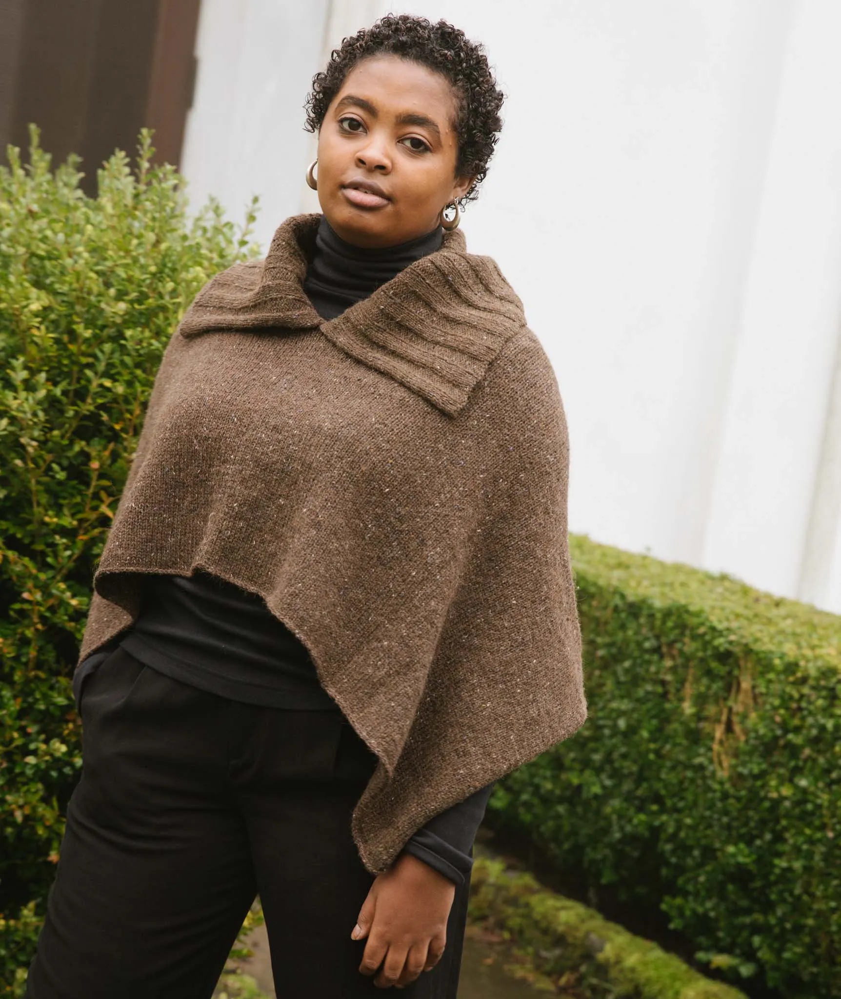 Easy Folded Poncho v.2 Using Rowan Felted Tweed