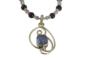 Elegant Alexandrite Gemstone Pearl Necklace