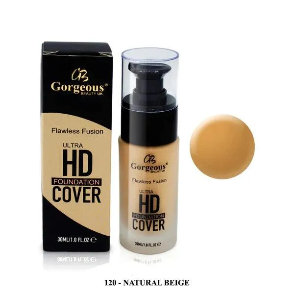 GORGEOUS BEAUTY HD FOUNDATION COVER 130