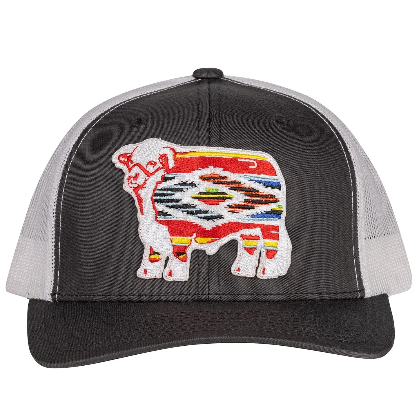 Grey & White 3.5" Serape Bull