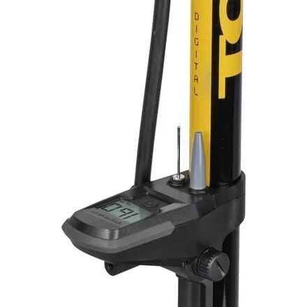 JoeBlow Sport Topeak Digital Floor Pump, Yellow/Black