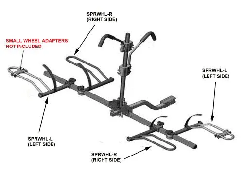 Left Side Recumbent Wheel Holder