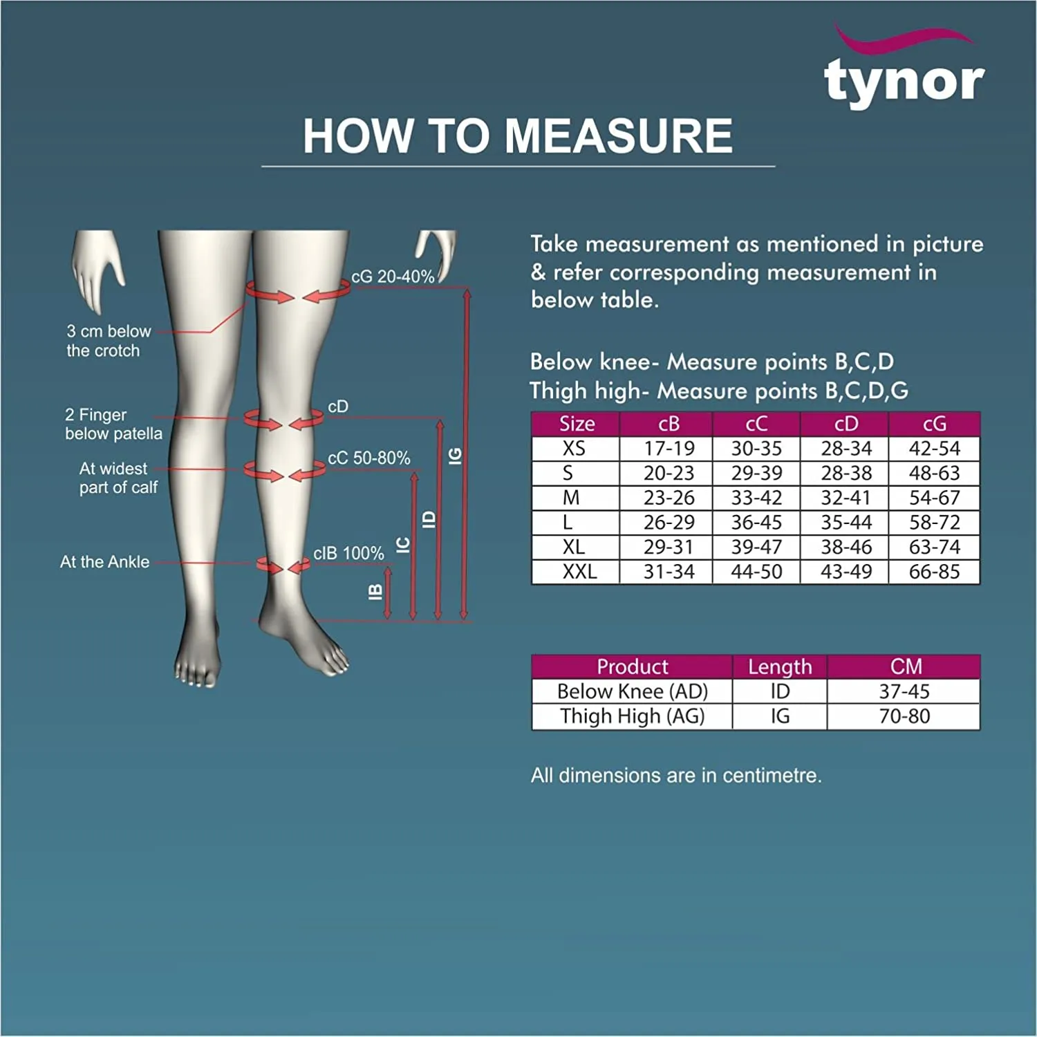 Medical Compression Stockings Class 2 (Knee High) (22 - 32 mmHg)