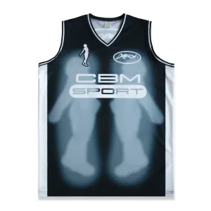 Mesh Jersey Top - Ghost