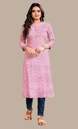 Mink Printed Kurti Top