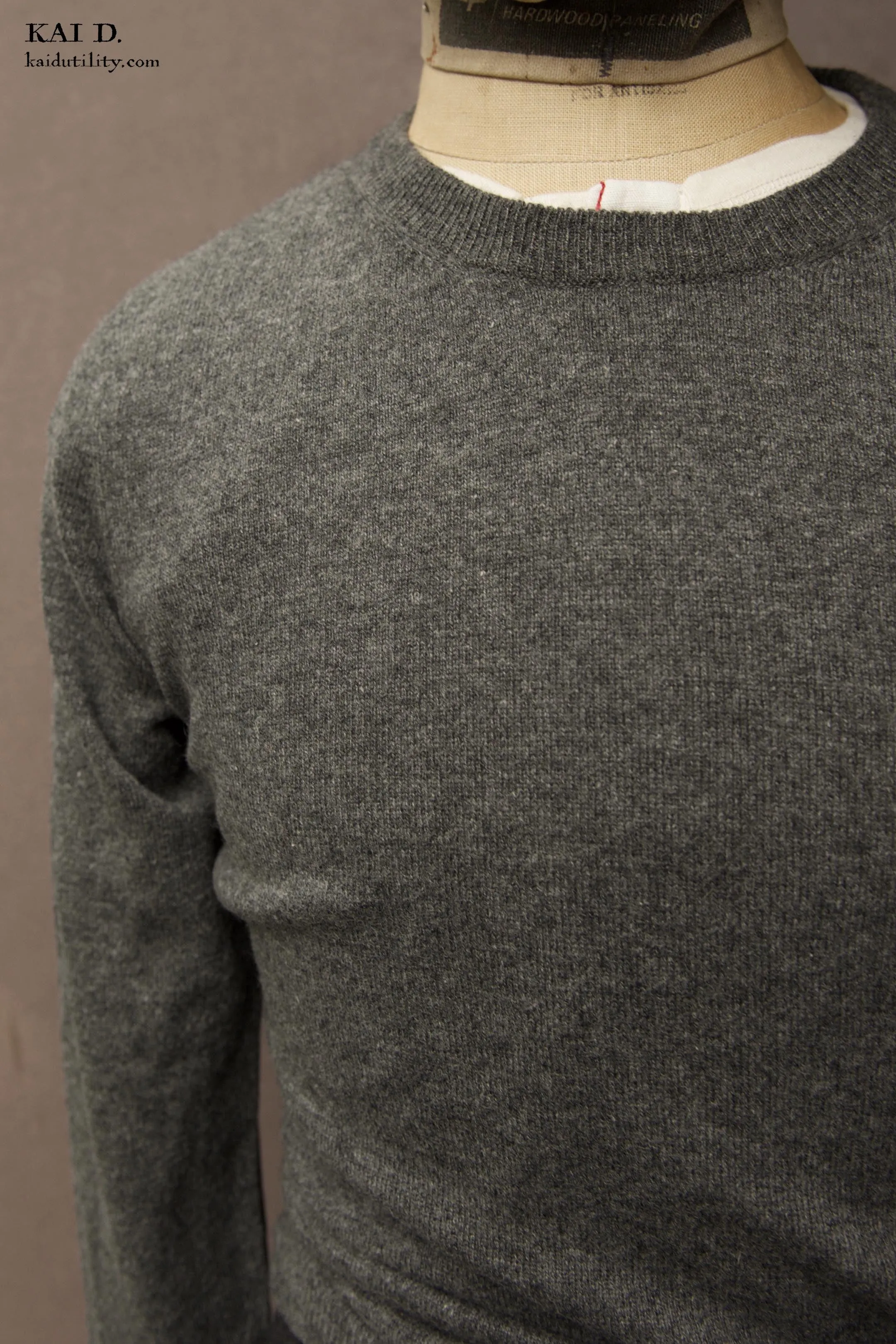 Mongolian Cashmere Sweater - Graphite - S, M, L, XL