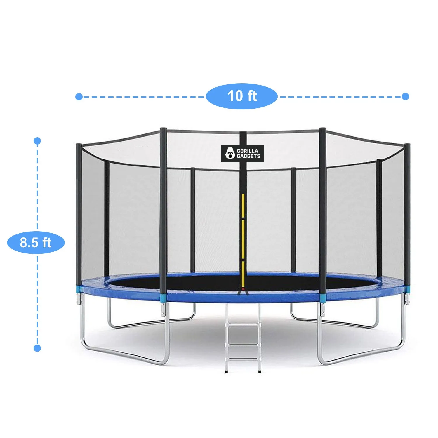 Outdoor Trampoline - Galvanized Steel Frame - Gorilla Gadgets