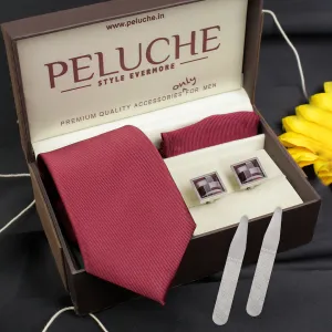 Peluche Solid Essentials Maroon Gift Box