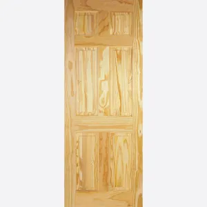 Pre-Assembled Unfinished Clear Pine 6P Door Set