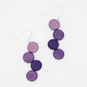 Purple Eva Dangle Earrings