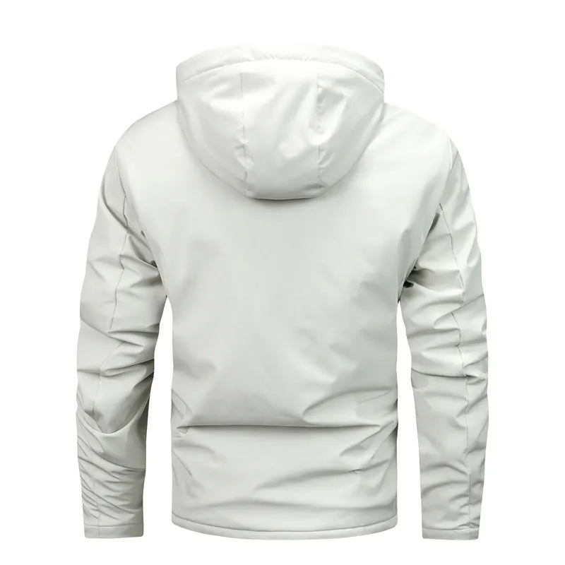 Retro Fleece Jacket for Men - Plus Size