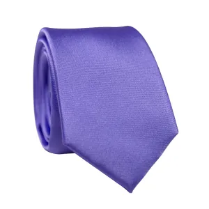 Solid Lavender Satin Tie