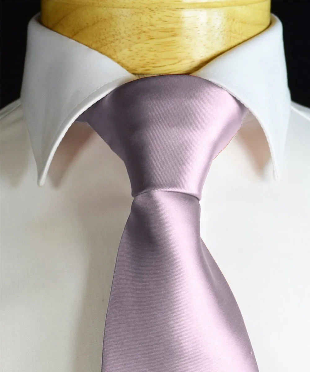 Solid Wisteria Necktie and Pocket Square