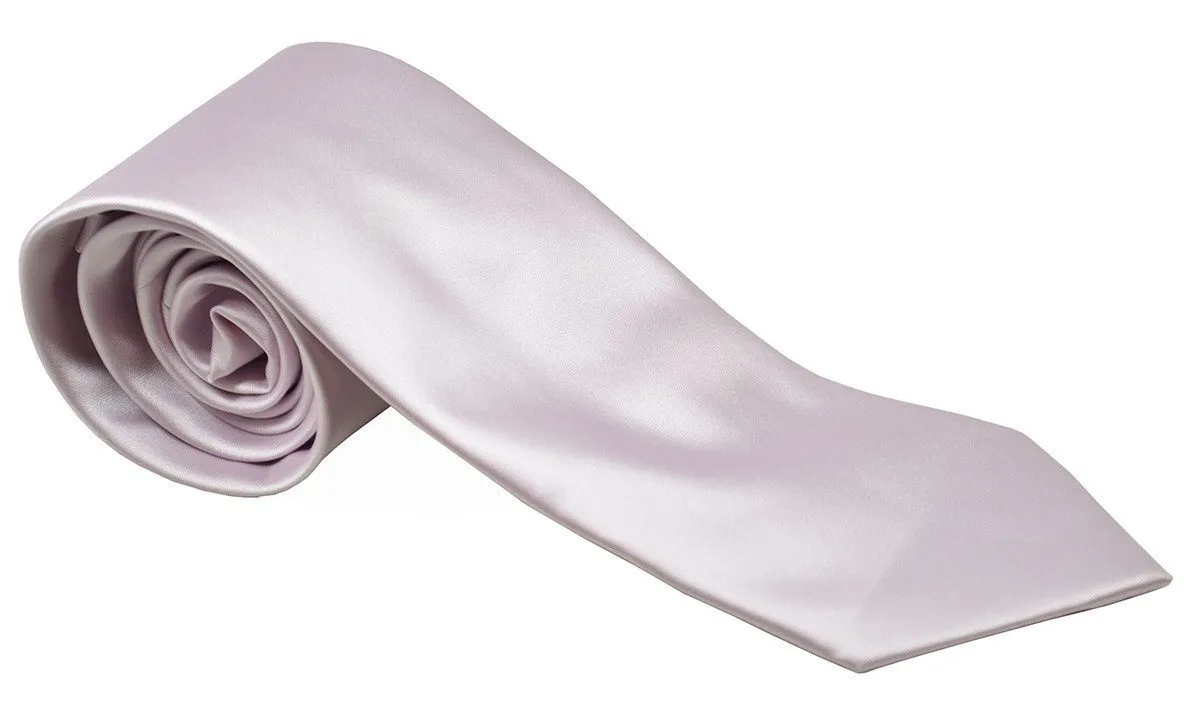 Solid Wisteria Necktie and Pocket Square