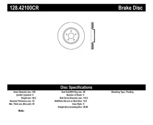 StopTech Nissan 370z / Infiniti G37 SportStop Cryo Drilled Front Right Rotor