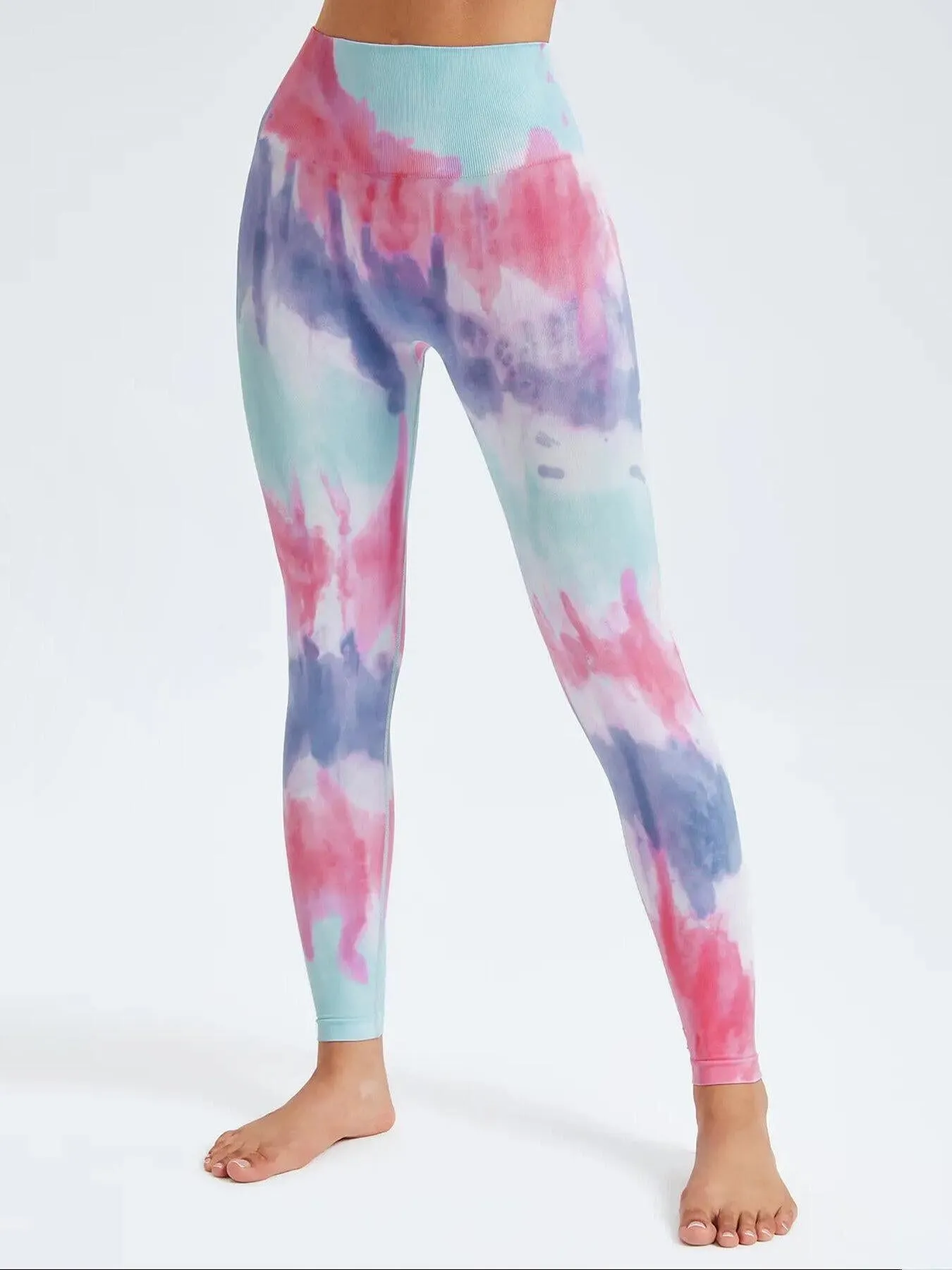 Tie Dye High Waist Skinny Sports Set