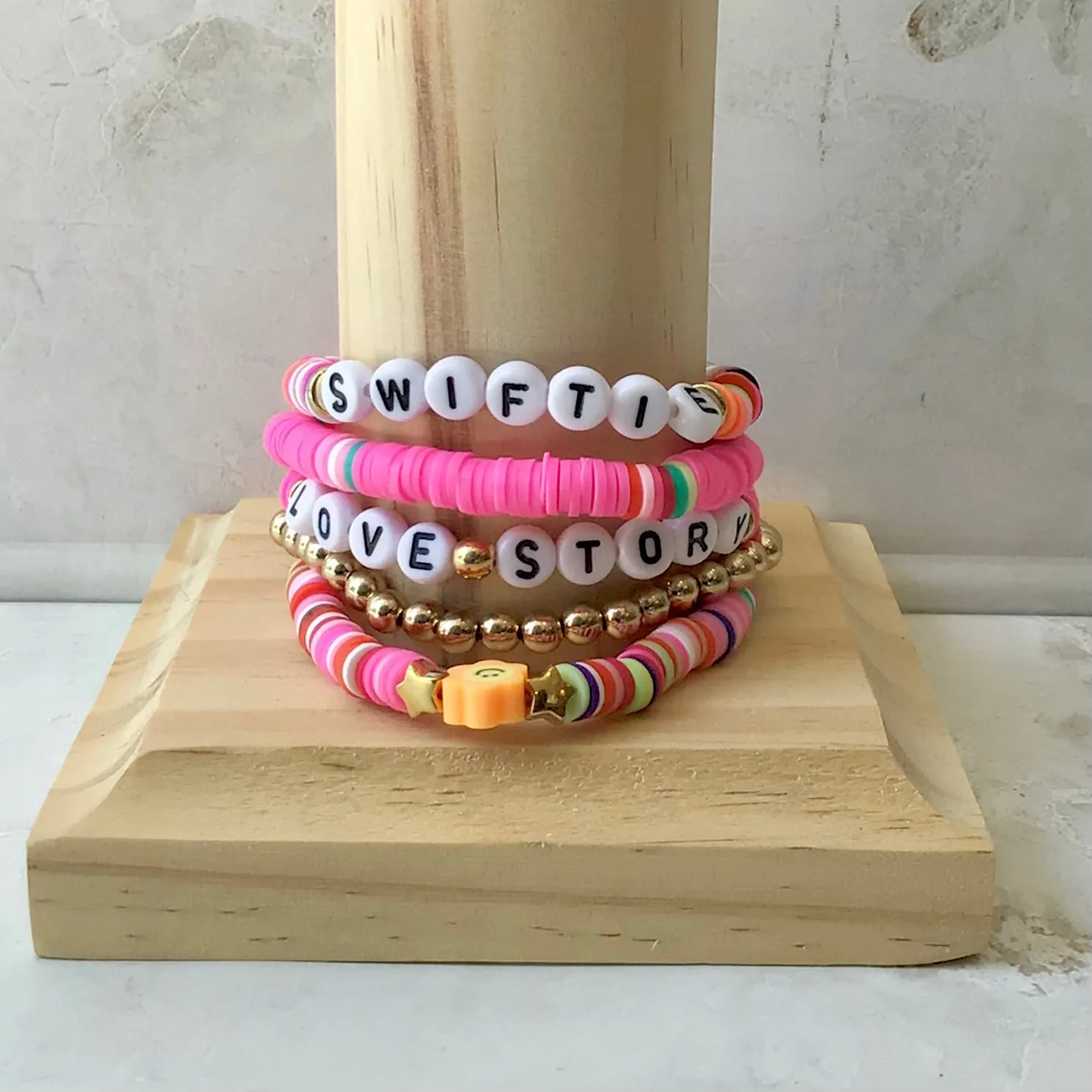 Tween Bracelets | Taylor Swift Beaded Bracelets- Lover | Sweet Cherry Sky