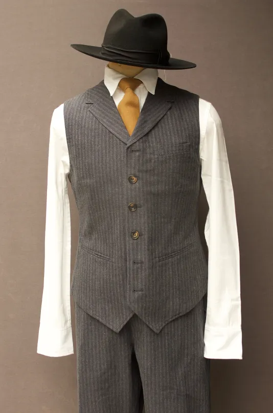 William Vest - Grey Pinstripe - S, L